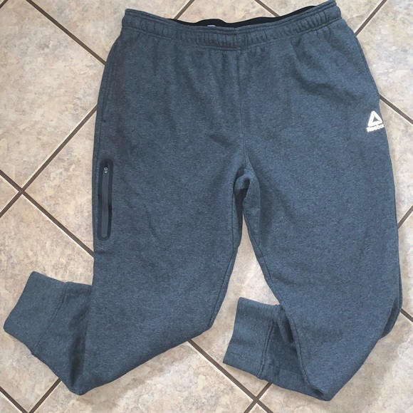 Trendy Mens 2XL gray REEBOK tapered ankle joggers XXL - Picture 2 of 6
